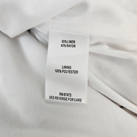 TAYLOR Linen Blend Floral Print Dress Size 14 Belted Sleeveless - Picture 8 of 9